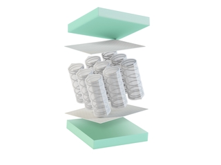 Boxspringcombinatie, M-Ray, Valencia Deluxe, Antraciet